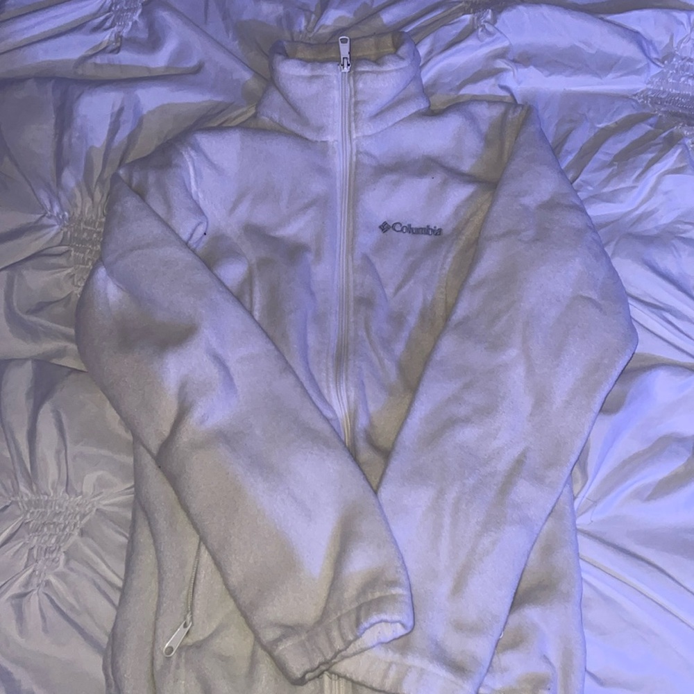 Columbia crewneck zip up sweater